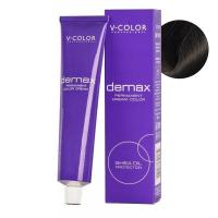 V-Color, Краска для волос Demax 6.12 Пепельно-Перламутровый Тёмно-Русый , 60мл