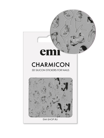 E.Mi, 3D-стикеры №172 Скетч Charmicon 3D Silicone Stickers