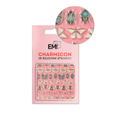 E.Mi, 3D-стикеры №135 Насекомые Charmicon 3D Silicone Stickers