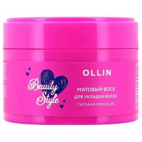 cc712aa7-a6ac-11ed-932d-f02f7487fc7c〵Ollin, Матовый воск для волос сильной фиксации BEAUTY STYLE, 50 г. NEW розовый_0