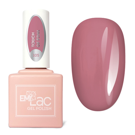E.MiLac, Гель-лак №105 Нежное касание Season of Contrast, 9 мл