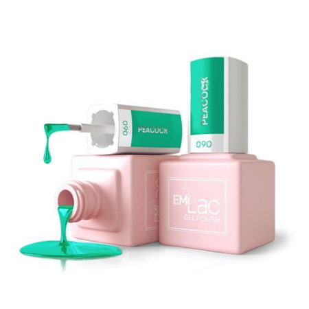E.MiLac, Гель-лак №090 Павлин Total Gray, 9 мл