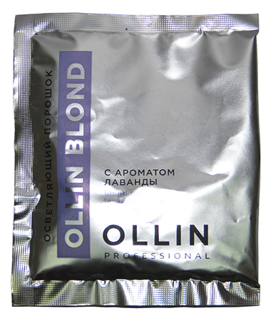 721531 OLLIN BLOND Осветляющий порошок с ароматом лаванды 30г саше (2)
