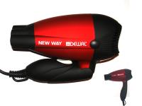 03-5512 Red DEWAL Фен дорожный складной New Way, красный 1000Вт