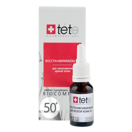 TETe Cosmeceutical, Биокомплекс для зрелой кожи 50+ восстанавливающий, 15 мл