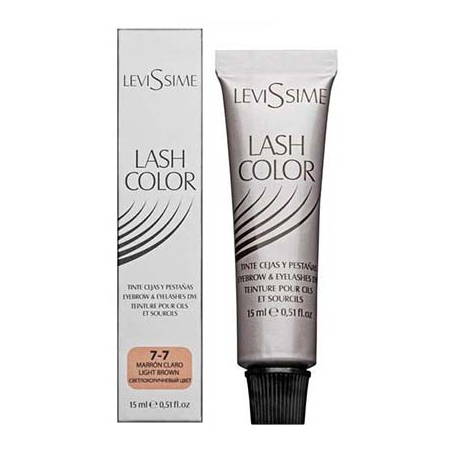 LevisSime LASH COLOR Краска для бровей и ресниц, светло-коричневая 7-7 15мл