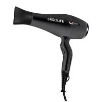DEWAL, Фен ErgoLife черный софт тач,  2200 Вт, ионизация, 2 насадки