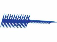 JF1010 DEWAL  Расческа для мелирования, двойная, синяя 21,5см