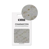 E.Mi, 3D-стикеры №178 Цветы золото Charmicon 3D Silicone Stickers