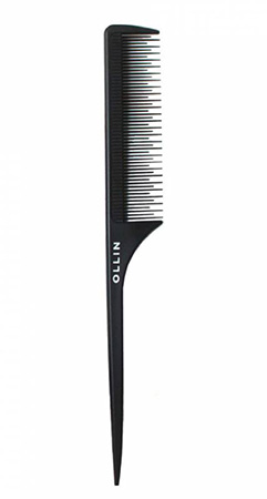 392651 Расчёска с хвостиком и зубчиками разной длины, 24см OLLIN Professional