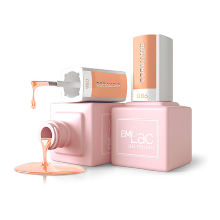 E.MiLac, Ультрастойкий лак №086 Барби стиль Gel Effect, 9 мл