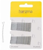 Harizma, Невидимки прямые 50 мм, серебро, 24 шт.