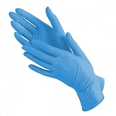 Перчатки нитриловые (голубые) размер"L" 100шт/уп Klever