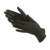 Перчатки нитриловые (черные) Benovy  "S" 200шт/упк  3,5гр