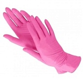 Перчатки нитриловые (розовые) ARCHDALE "L" 100шт/упк 