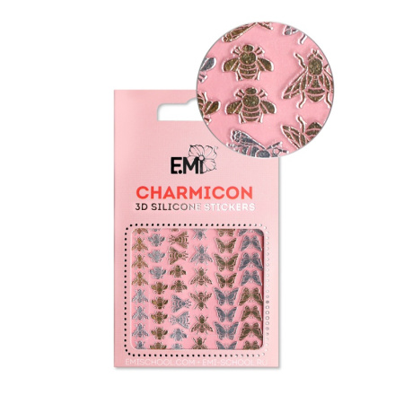 E.Mi, 3D-стикеры №110 Насекомые Charmicon 3D Silicone Stickers