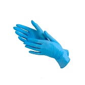 Перчатки нитриловые (голубые) Benovy "S" 100шт/упк 3,5 гр.