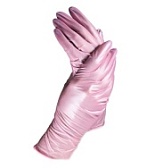 Перчатки нитриловые (перломутро-розовые) размер "S" 100шт/упк Adele