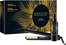 Orofluido, Набор (спрей для термозащ. волос 150 мл, выпрямитель для волос 500 г.)
