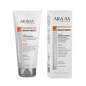 ARAVIA Professional, Маска 5в1 для ослабленных волос и проблемной кожи CoconutOilMulti-Mask, 200 мл