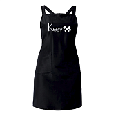 Kezy, Фартук черный из таффеты с печатью логотипа Kezy