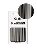 E.Mi, 3D-стикеры №162 Линии черные Charmicon 3D Silicone Stickers