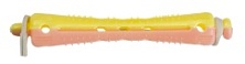DEWAL, Коклюшки,желто-розовые, короткие d 7мм 12шт.