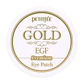 Petitfee, Набор патчей для век премиум золото, EGF Premium Gold EGF Hydrogel Eye Patch, 60 шт.