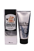 Elizavecca, Пенка-маска для умывания черная Milky Piggy Elastic Pore Cleansing Foam, 120 мл
