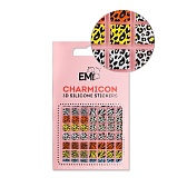 E.Mi, 3D-стикеры №130 Зебра Charmicon 3D Silicone Stickers