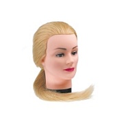 DEWAL, Голова учебная "Блондинка", натуральные волосы 50-60 см.