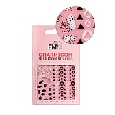 E.Mi, 3D-стикеры №120 Геометрические узоры Charmicon 3D Silicone Stickers