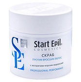 Start Epil, Скраб против вросших волос с экстрактами морских водорослей, 300 мл