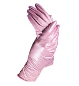 Перчатки нитриловые (перломутро-розовые) размер "XS" 100шт/упк Benovy 3,5гр