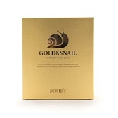 Petitfee, Маска для лица гидрогелевая золото и улитка, Gold Snail Transparent Gel Mask Pack, 1 шт.