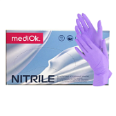 Перчатки нитриловые (сиреневый) MediOk "L" 100шт/упк