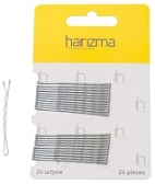 Harizma, Невидимки волна 50 мм, серебро, 24 шт.